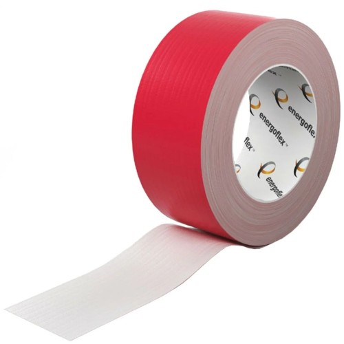 Лента армированная 48мм х 25м самоклеящаяся красная Energoflex Energopro в Казани