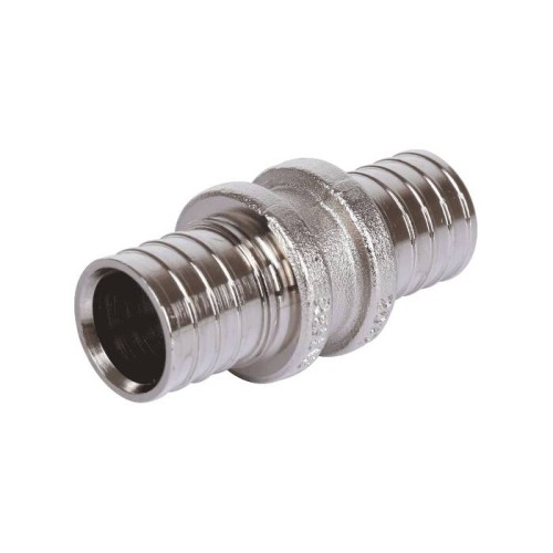 Муфта латунная для PE-X труб Дн 20 оцинкованная RAUTHERM S Rehau в Казани