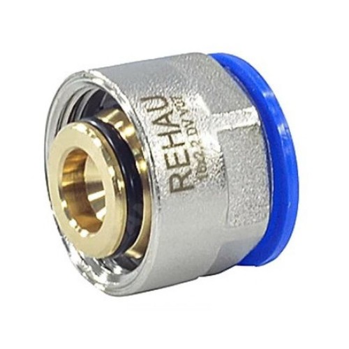 Евроконус латунный Дн 20-2,8х3/4" для PE-X труб обжим накидная гайка RAUTITAN flex Rehau в Казани