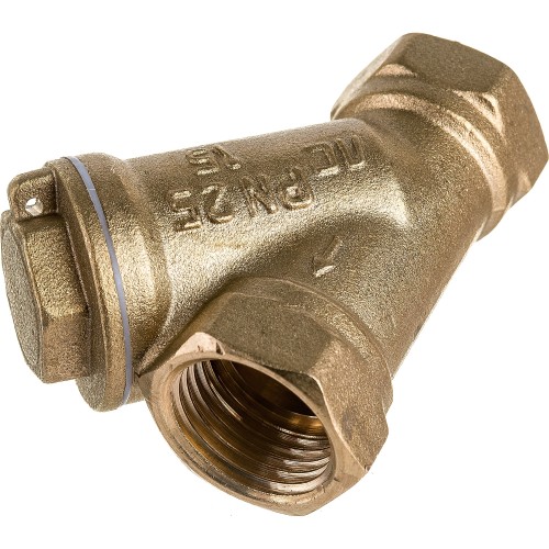 Фильтр сетчатый Y-образный латунный Ду-40 (1 1/2") Ру-20 ВР (ВН) (Т<120°С) ФС Китай в Казани