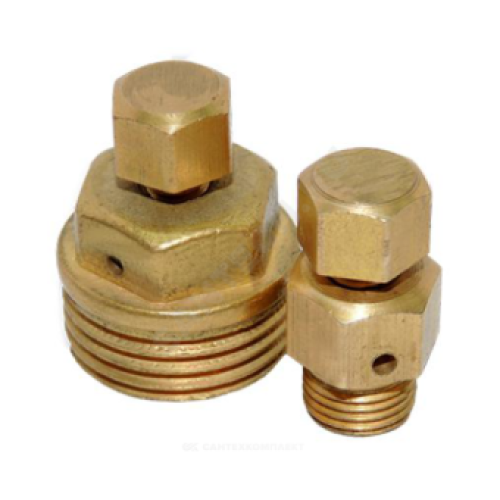 Воздухоотводчик ручной латунный М10х1,0 Ру-10 НР (НАР) угловой Цветлит ВО-1,0 в Казани