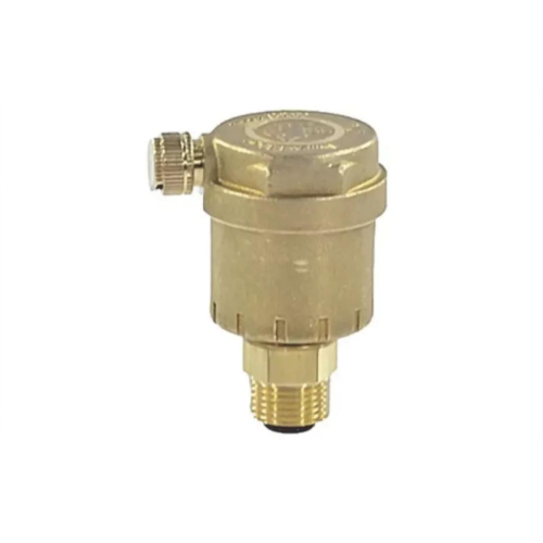 Воздухоотводчик автоматический латунный Ду-10 (3/8") Ру-14 НР (НАР) прямой с запорным клапаном Giacomini R88I в Казани