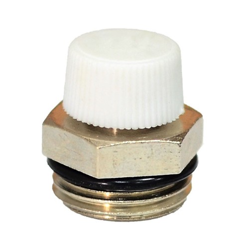 Кран Маевского ручной латунный Ду-20 (3/4") Ру-10 НР (НАР) с колпачком Ogint в Казани