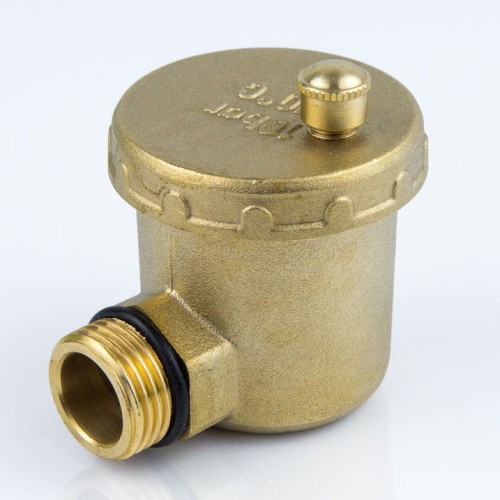 Воздухоотводчик автоматический латунный Ду-15 (1/2") Ру-10 НР (НАР) угловой Aquasfera 5004 в Казани