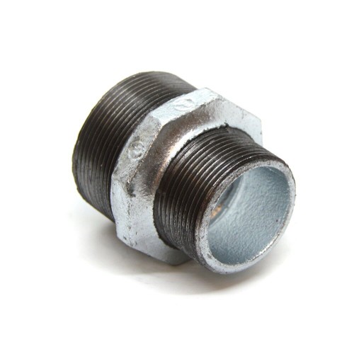 Ниппель чугунный переходной оцинкованный НР Fittex PLUS 20 мм 2" ГОСТ 8958-75