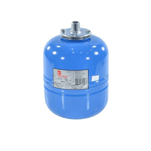 Гидроаккумулятор вертикальный нержавеющий с наружной резьбой и контрфланцем Wester Premium WAV 10 бар 50 л в Казани