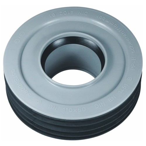 Переход канализационный PP-H внутренний серый Дн 110-50 б/нап для установки в раструб Ostendorf HT HTRI в Казани