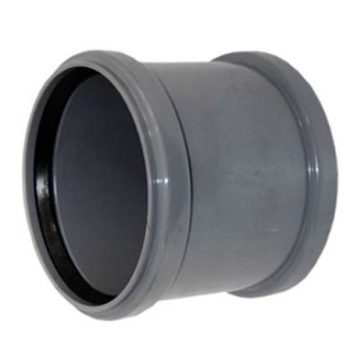 Муфта канализационная PP-H двухраструбная серая Дн 50 б/нап в/к RTP (РосТурПласт) в Казани