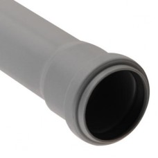 Патрубок канализационный PP-H компенсационный серый Дн 50 б/нап в/к RTP (РосТурПласт)