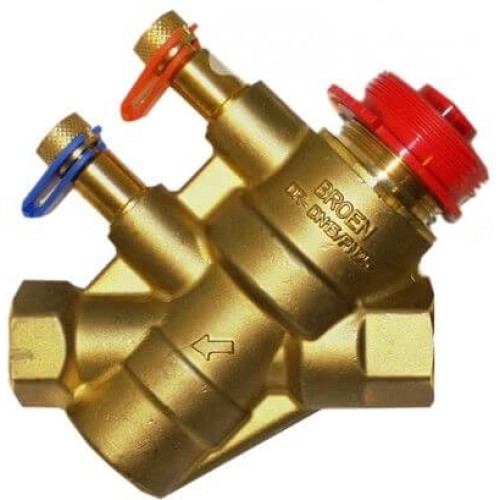Клапан балансировочный латунный автоматический с внутренней резьбой 2,5 МПа Ballorex Dynamic Broen 25 мм в Казани
