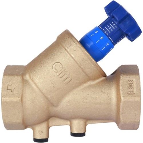 Клапан балансировочный латунный ручной с внутренней резьбой 2,5 МПа BL.220 MVI 25 мм в Казани