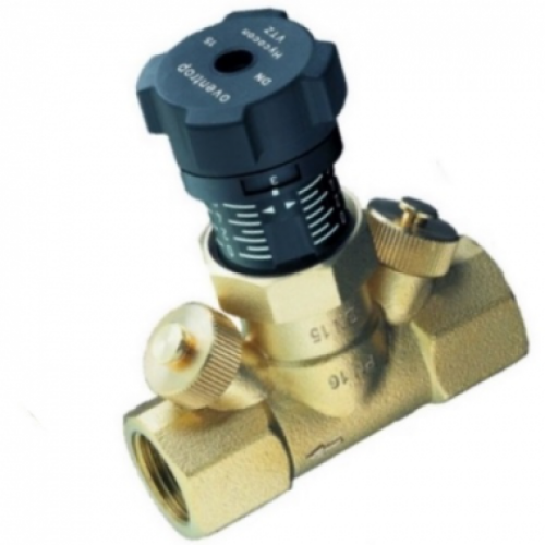 Клапан балансировочный латунный ручной с внутренней резьбой 1,6 МПа Hycocon VTZ Oventrop 25 мм в Казани