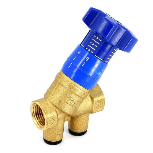 Клапан балансировочный латунный ручной с внутренней резьбой 2,5 МПа CIM 787OT Cimberio 32 мм в Казани