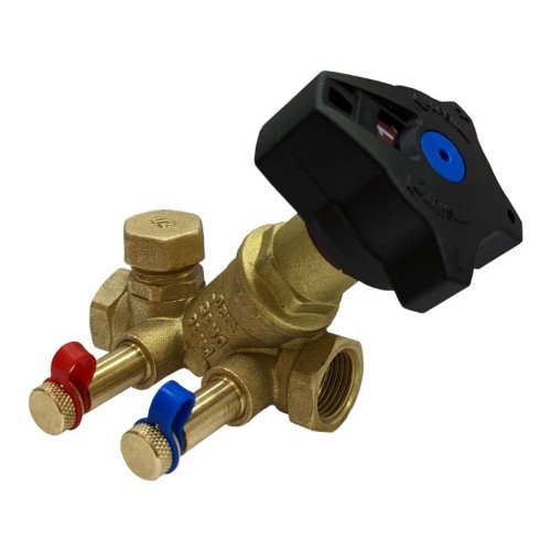 Клапан балансировочный латунный ручной с внутренней резьбой 1,6 МПа STAD.BY-1 Цветлит 25 мм в Казани