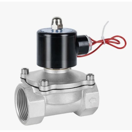 Клапан электромагнитный нержавеющий закрытый обратного действия с внутренней резьбой 1,6 МПа 40х134,2 мм 1 1/2" в Казани