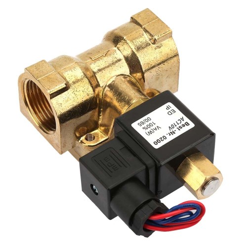 Клапан электромагнитный латунный закрытый обратного действия с внутренней резьбой 1,6 МПа 40х118,55 мм 1 1/2" в Казани