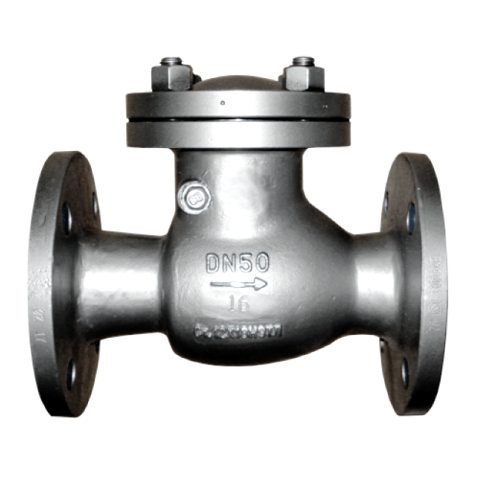 Клапан обратный стальной поворотный фланцевый 1,6 МПа 19с76нж 80х310 мм в Казани