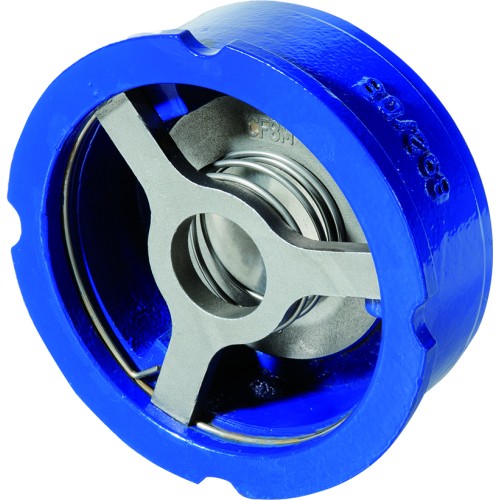 Клапан обратный чугунный осевой пружинный межфланцевый 1,6 МПа NVD-802R Ридан 80 мм в Казани