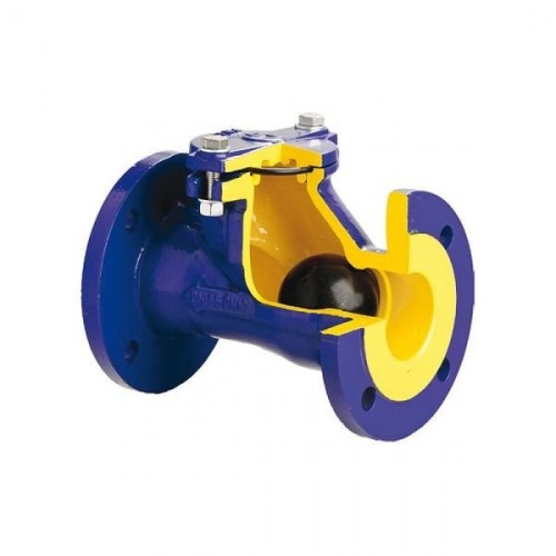 Клапан обратный чугунный Y-тип фланцевый NBR 1,6 МПа D-022 ABRA 40х180 мм в Казани