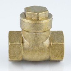 Клапан обратный латунный осевой пружинный с внутренней резьбой 1,6 МПа КОП Пензапромарматура 25 мм 1"