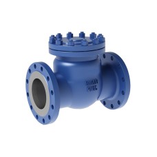 Клапан обратный стальной поворотный фланцевый 4,0 МПа 19лс53нж ЧАЗ 80х310 мм ГОСТ 33423-2015