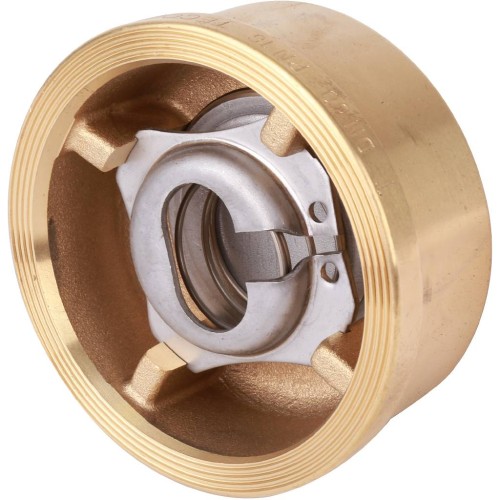 Клапан обратный латунный осевой пружинный межфланцевый 1,6 МПа CA7441 Tecofi 65х46 мм в Казани