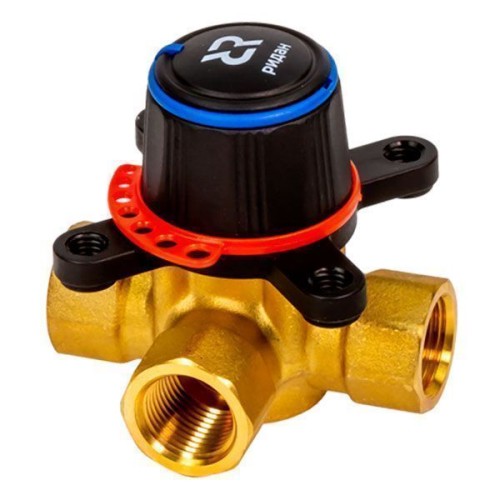 Клапан регулирующий латунный трехходовой с внутренней резьбой 1,0 МПа HRB-3R Ридан 50х125 мм 2" в Казани