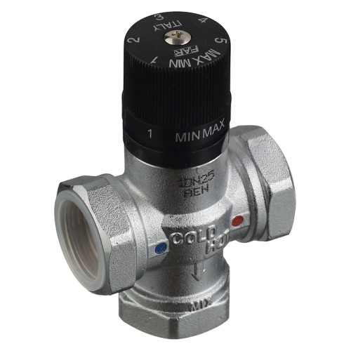 Клапан смесительный латунный термостатический с внутренней резьбой 1,0 МПа TermoFar FAR 25 мм 1" в Казани