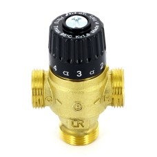 Клапан смесительный бронзовый термостатический с защитой с наружной резьбой 2,0 МПа Brawa-Mix Oventrop 20 мм 1"