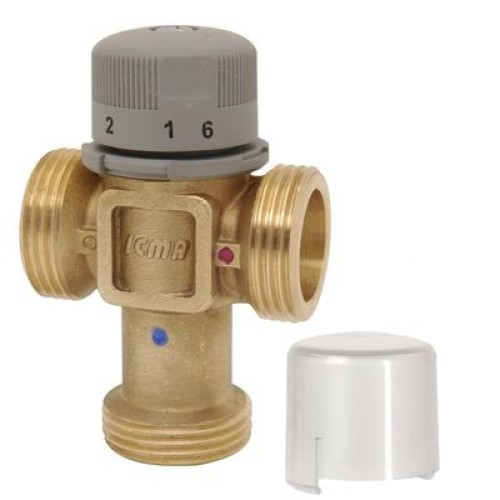 Клапан смесительный латунный термостатический седельный с внутренней резьбой 1,0 МПа Icma 15х65 мм в Казани