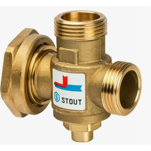 Клапан смесительный латунный термостатический седельный с наружной резьбой-накидной гайкой 1,0 МПа VTA377 Esbe 25 мм 1 1/2" в Казани