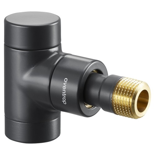 Клапан термостатический угловой Ду-15 (1/2") Ру-10 ВР-НР (ВН-НАР) черный серия E Oventrop в Казани