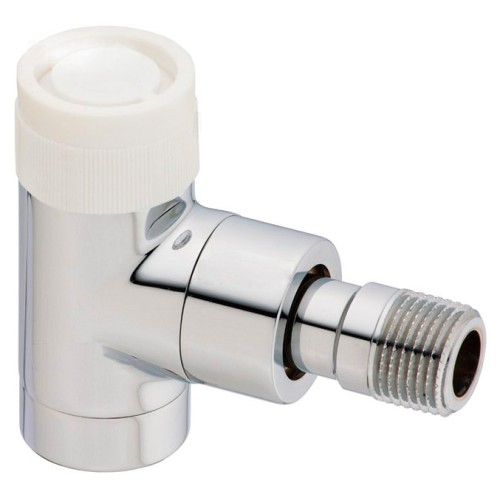 Клапан термостатический угловой Ду-15 (1/2") Ру-10 ВР-НР (ВН-НАР) матовая сталь серия E Oventrop в Казани