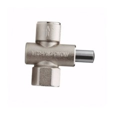 Клапан запорный кнопочный латунный с внутренней резьбой 1,0 МПа Росма 15х68 мм