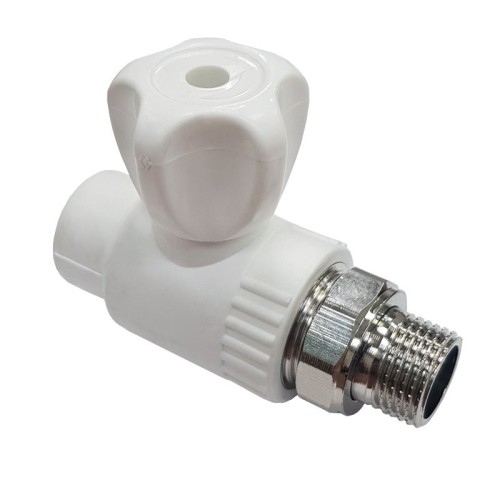 Клапан запорный PP-R наружная резьба 2,5 МПа VALFEX 20 мм 1/2" ГОСТ 32415-2013 в Казани