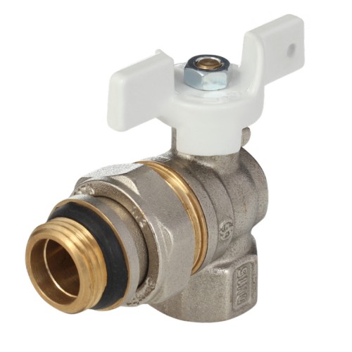 Кран латунный трехходовой стандартнопроходной для манометра ВР-накидная гайка Ру 40 Aquasfera 1124 Aquasfera 15 мм 1/2" в Казани