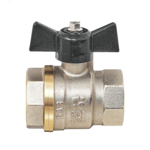 Кран латунный трехходовой стандартнопроходной для манометра с ручкой-бабочкой ВР (ВН) Ру 16 LD Pride LD 15 мм 1/2" в Казани