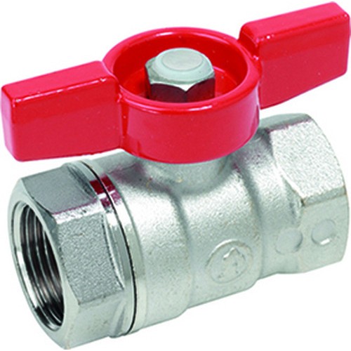 Кран запорный латунный полнопроходной с ручкой-бабочкой ВР (ВН) Ру 42 R911 Giacomini 10х49 мм 3/8" в Казани