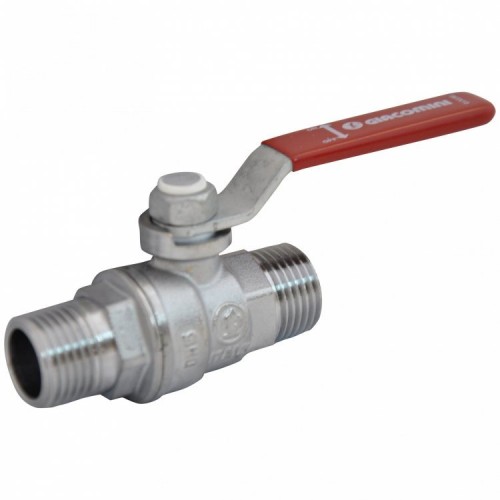 Кран запорный латунный стандартнопроходной с ручкой-рычагом НР Ру 42 R253DL Giacomini 15х66 мм 1/2" в Казани