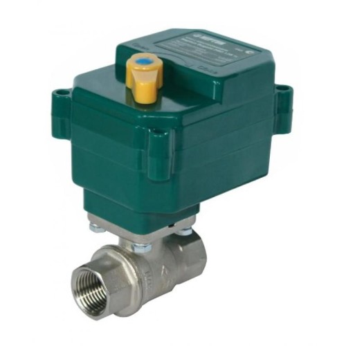 Кран шаровый латунный с электроприводом полнопроходной ВР (ВН) Ру 40 Neptun Bugatti 15 мм 1/2" в Казани