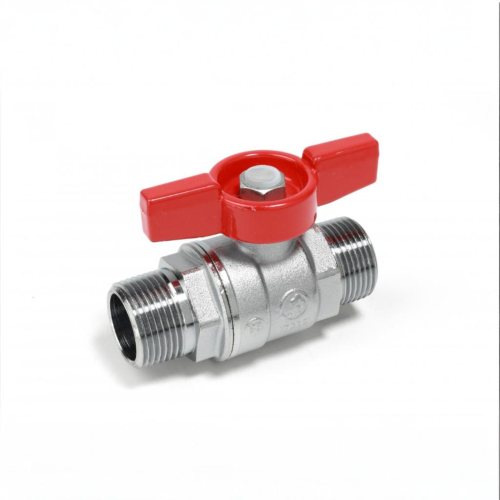 Кран запорный латунный полнопроходной с ручкой-бабочкой НР Ру 42 R913 Giacomini 10х63 мм 3/8" в Казани