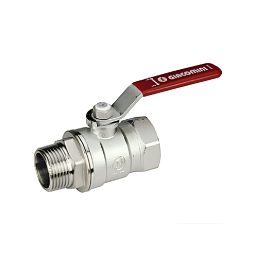 Кран запорный латунный полнопроходной с ручкой-рычагом ВР-НР Ру 42 R914L Giacomini 10х59 мм 3/8" в Казани