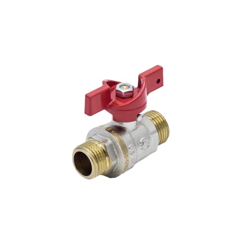 Кран запорный латунный полнопроходной с ручкой-бабочкой НР Ру 40 BV.515 MVI 15 мм 1/2" в Казани