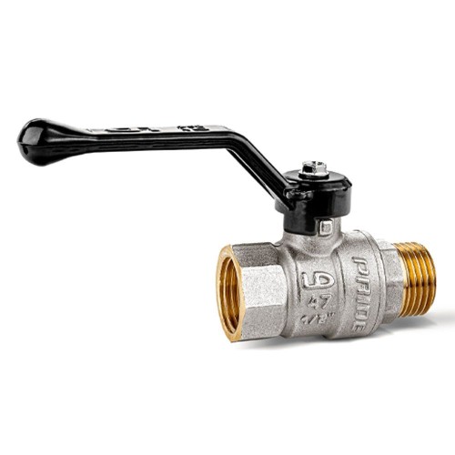 Кран запорный латунный со спускником стандартнопроходной с ручкой-бабочкой ВР (ВН) Ру 40 LD Pride LD 15 мм 1/2" в Казани