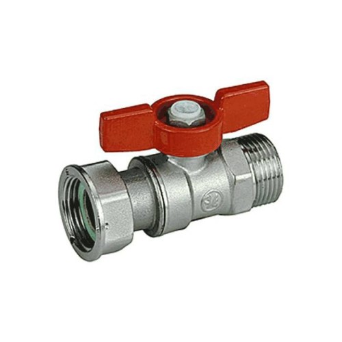 Кран запорный латунный стандартнопроходной с ручкой-бабочкой ВР-накидная гайка Ру 42 R251P Giacomini 15х68 мм 1/2" в Казани