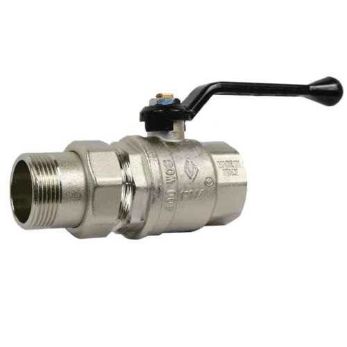 Кран запорный латунный полнопроходной с ручкой-бабочкой ВР-американка Ру 64 Bugatti 322 Bugatti 15 мм 1/2" в Казани