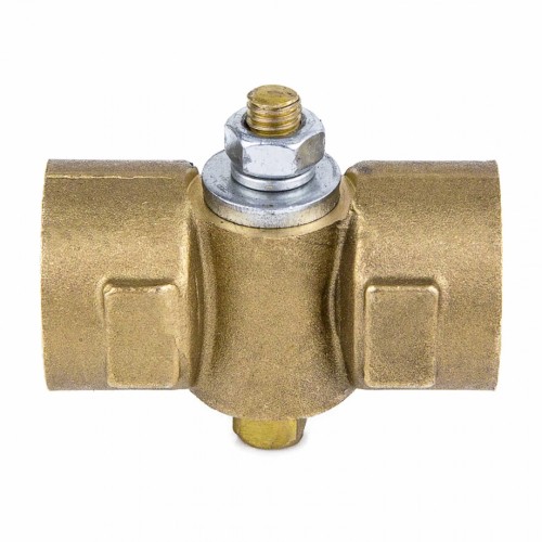 Кран латунный трехходовой стандартнопроходной для манометра без фланца и ручки ВР (ВН) Ру 16 11Б18БК, КПТ ВИПРА 15 мм 1/2" в Казани