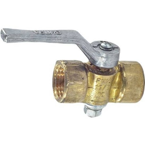 Кран латунный трехходовой стандартнопроходной для манометра без фланца с ручкой ВР-НР Ру 16 OR 15 мм 1/2" в Казани