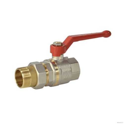 Кран запорный латунный полнопроходной с ручкой-рычагом ВР (ВН) Ру 40 BVR-R Ридан 15 мм 1/2" в Казани