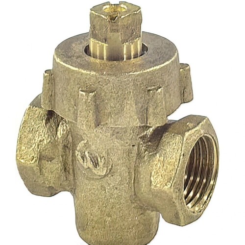 Кран латунный пробко-сальниковый стандартнопроходной ВР (ВН) Ру 10 11б6бк ККАЗ 15х55 мм 1/2" в Казани